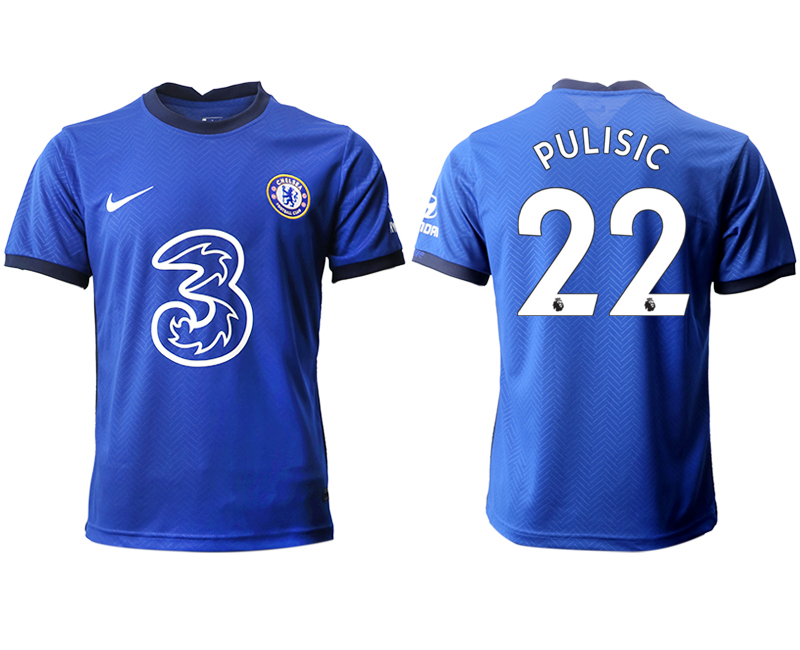 Men 2020-2021 club Chelsea home aaa version #22 blue Soccer Jerseys->chelsea jersey->Soccer Club Jersey